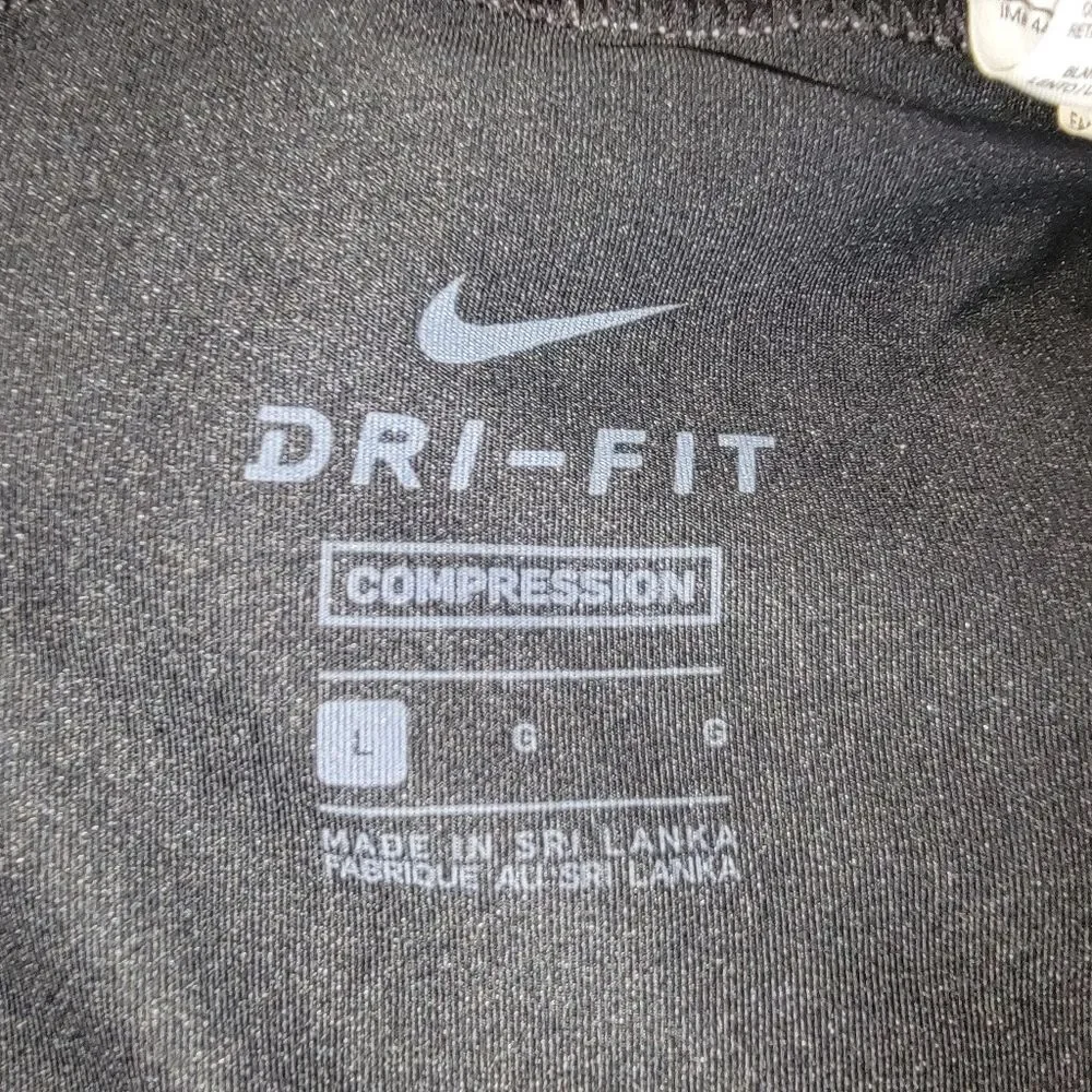 Nike Dri-fit Black Athletic Tights Pants Size Large